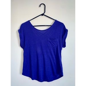 Electric Blue Loose Fit Blouse